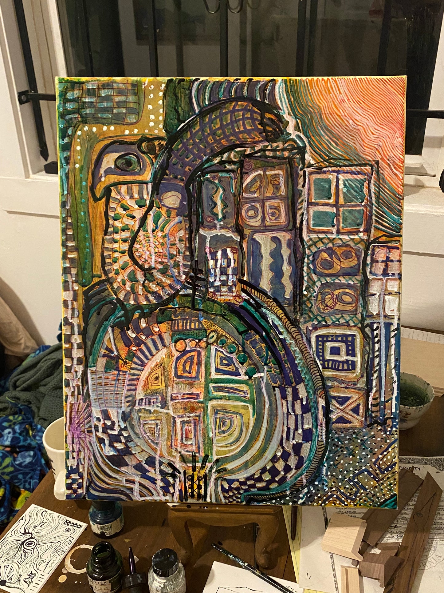 "Pigeon in Pioneer Square”