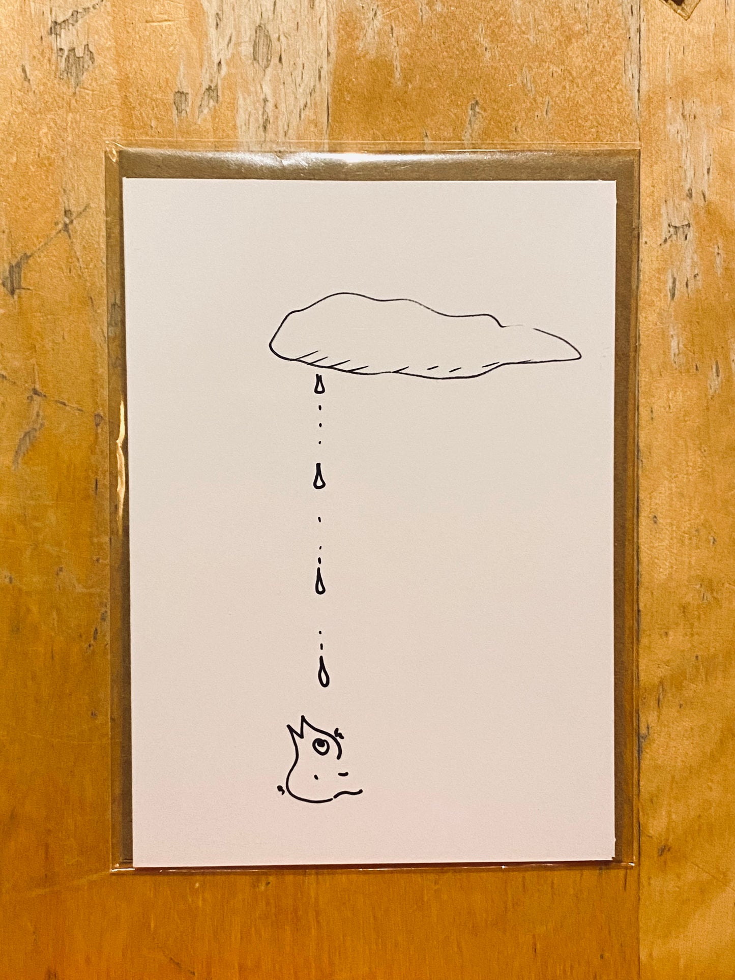 "Starting to rain" card