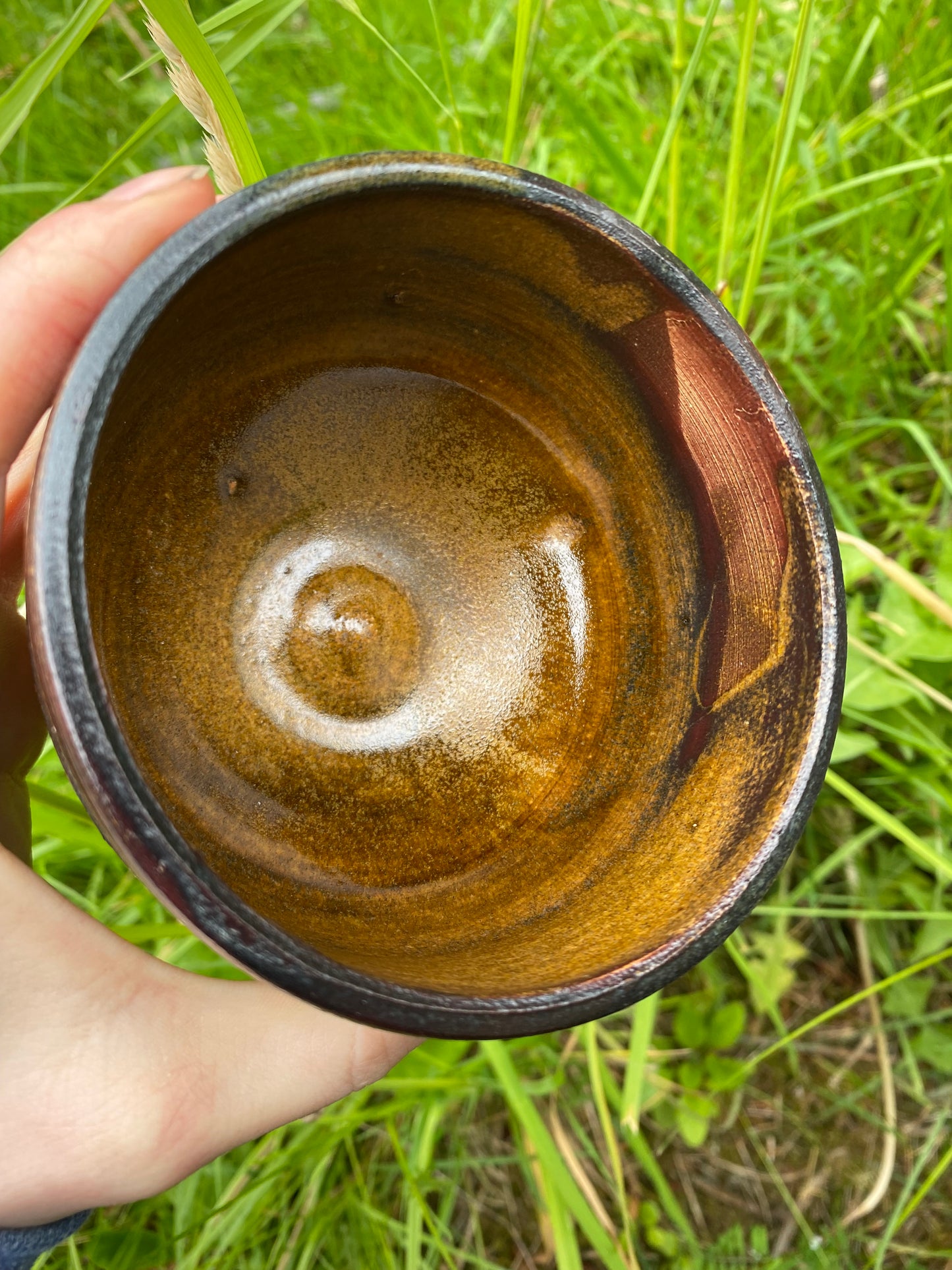 Small bowl or cup with concentric circles