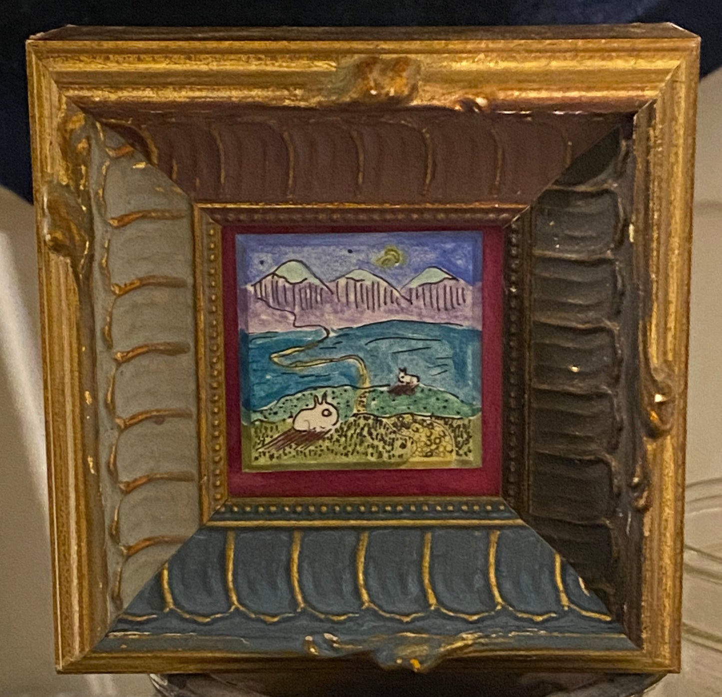 “Landscape, Rabits, Frame”