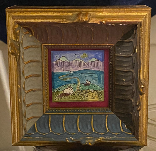 “Landscape, Rabits, Frame”