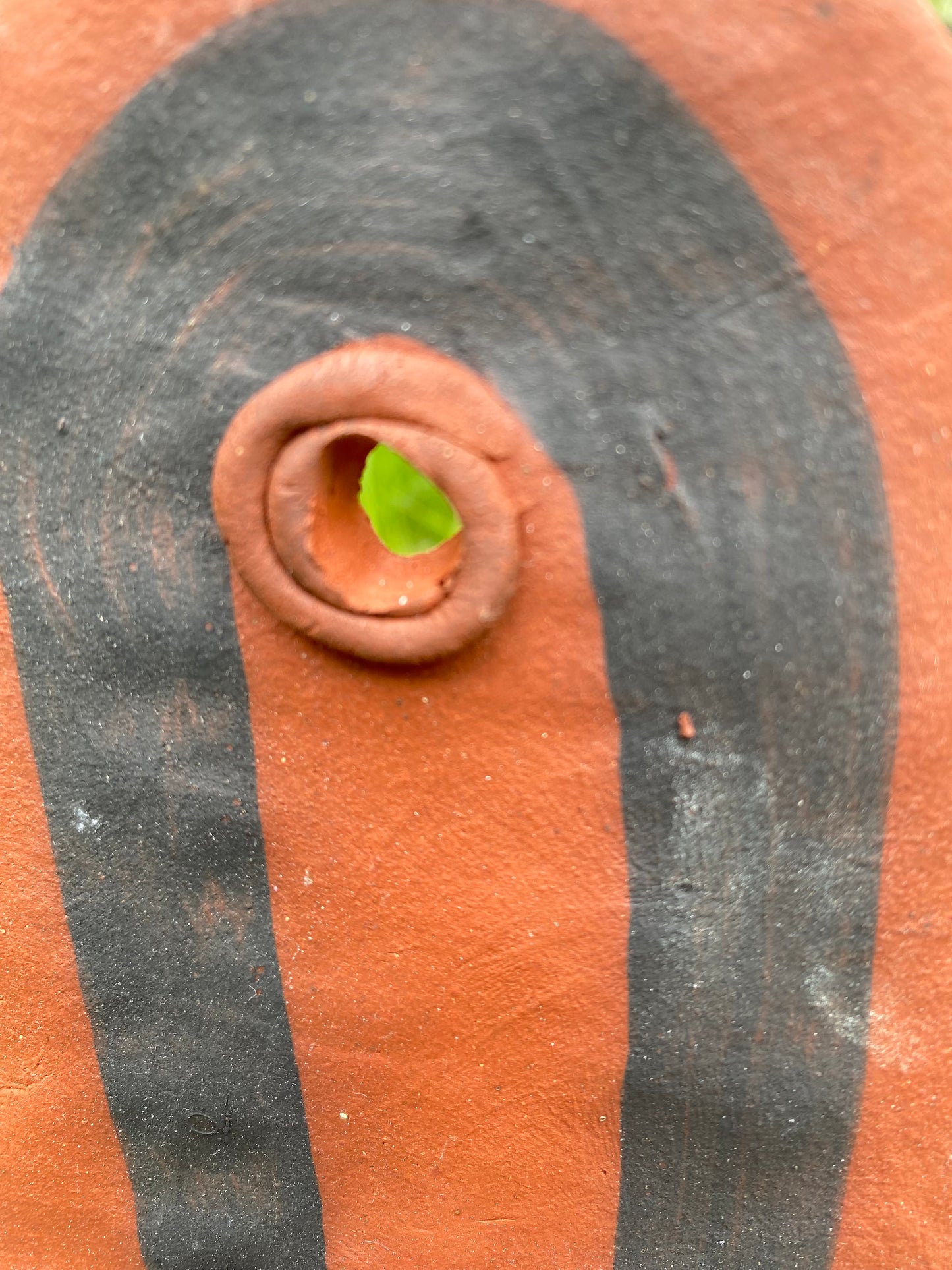 Hand built terracotta shelf