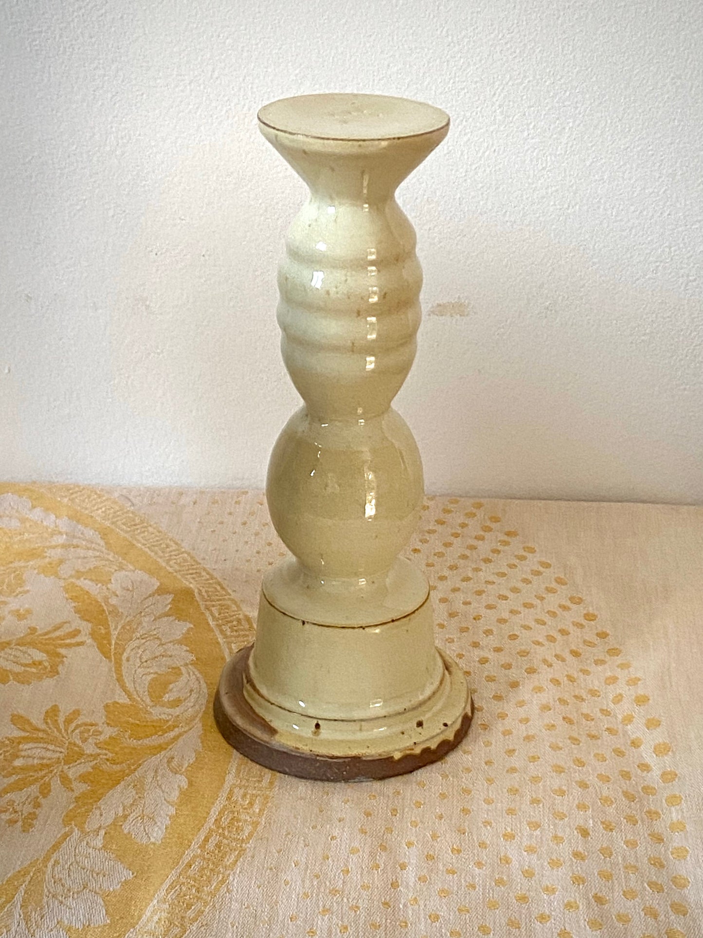 Cream colored candlestick