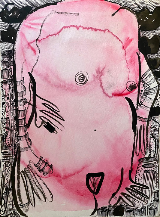 "Pink Lady" Painting